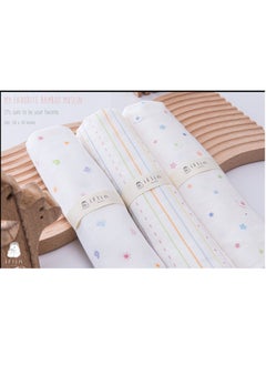 Iflin Baby My Favorite Bamboo Muslin 30"x30" (4 Pcs.) - Playful Stripes  - Image 3