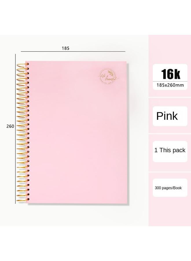 Bluejw Hardcover Spiral Coil Book 150 Sheet Office Meeting Notebook Loose-leaf Book Diary Composition Text School Supplies - Image 1