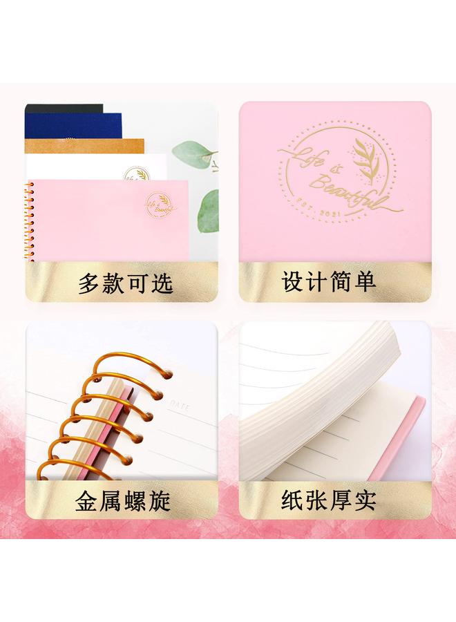 Bluejw Hardcover Spiral Coil Book 150 Sheet Office Meeting Notebook Loose-leaf Book Diary Composition Text School Supplies - Image 4