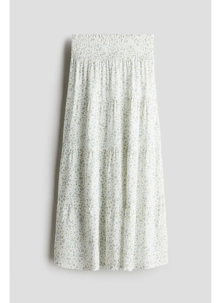 H&M Smocked Tiered Skirt