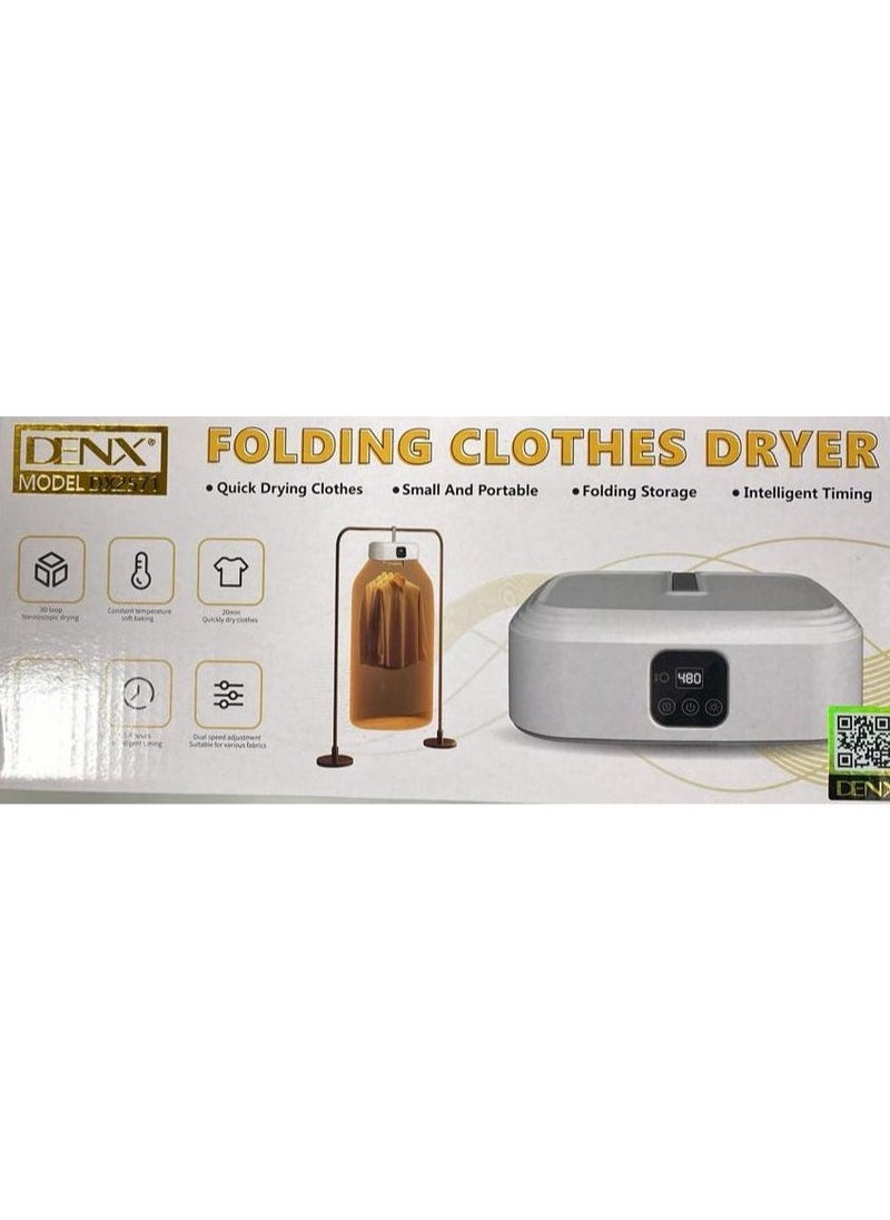 Denx Folding Clothes Dryer - Quick And Portable Solution For Drying Clothes Anywhere - Image 3