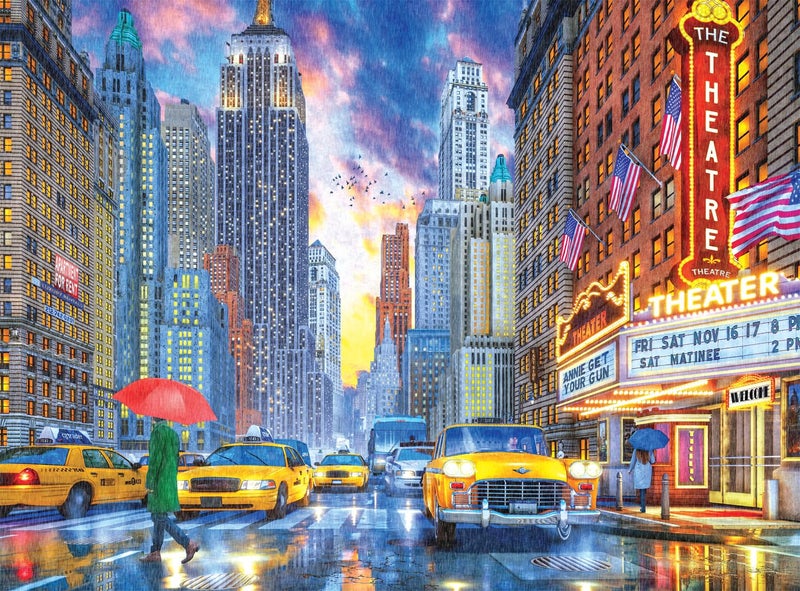 Buffalo Games - Dominic Davison - Rainy Manhattan - 1000 Piece Jigsaw Puzzle for Adults -Challenging Puzzle Perfect for Game Nights - Finished Size is 26.75 x 19.75 - Image 1