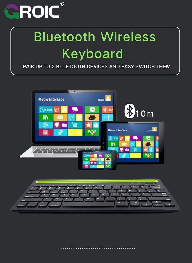 GROIC Mini Small Keyboard, Compact Portable Gaming Keyboard for PC Laptop, 2 Channel Type Multi System Compatibility Feel Comfortable, 78 Keys  - Image 2