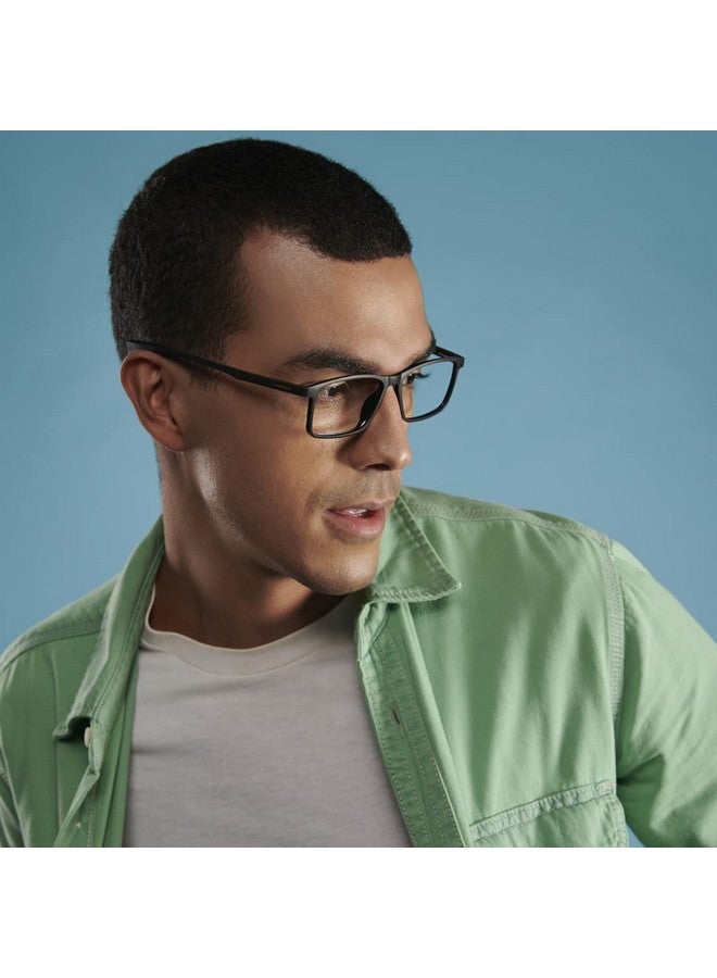 LENSKART BLU | Zero Power Blue Cut Computer Glasses | Gaming Glasses | Anti Glare, Lightweight & Blocks Harmful Rays | UV Protection Specs | Men & Women | Medium | LB E13738 - Image 3