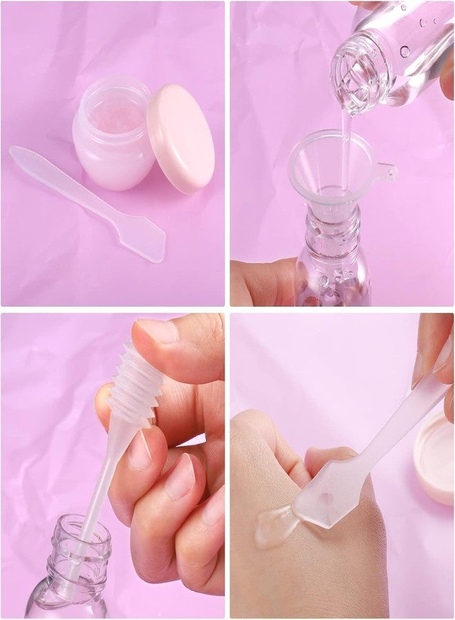 MUNINDRA Travel Bottles Kit for Toiletries Organizer Leak Proof Refillable Squeezable Containers Set with Clear Storage Bag for Lotion Shampoo Conditioner Cosmetic Shower Gel Hand Wash (11pcs) - Image 5