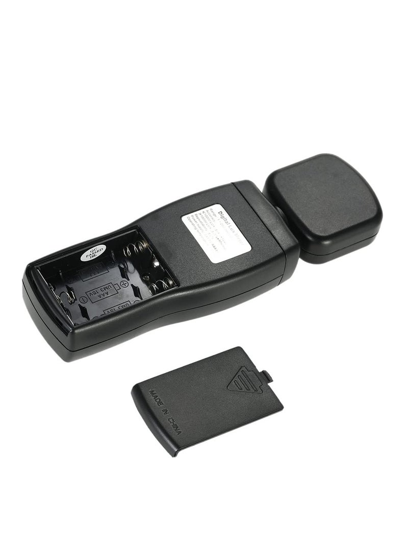 SYOSI - Mini Digital Lux Meter, Professional LED Light Meter, LCD Display Handheld Illuminometer Luminometer, Photometer Luxmeter Light Meter, with 0-200,000 Measuring Ranges and Rotatable Detector - Image 1