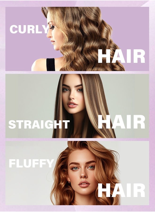 PRO LASHBEAUTY - Hair Dryerand Styler One Step Hair Dryer & Volumizer Blowout Brush Styler Comb Negative Ion Straightening Brush for All Hair Types - Image 1