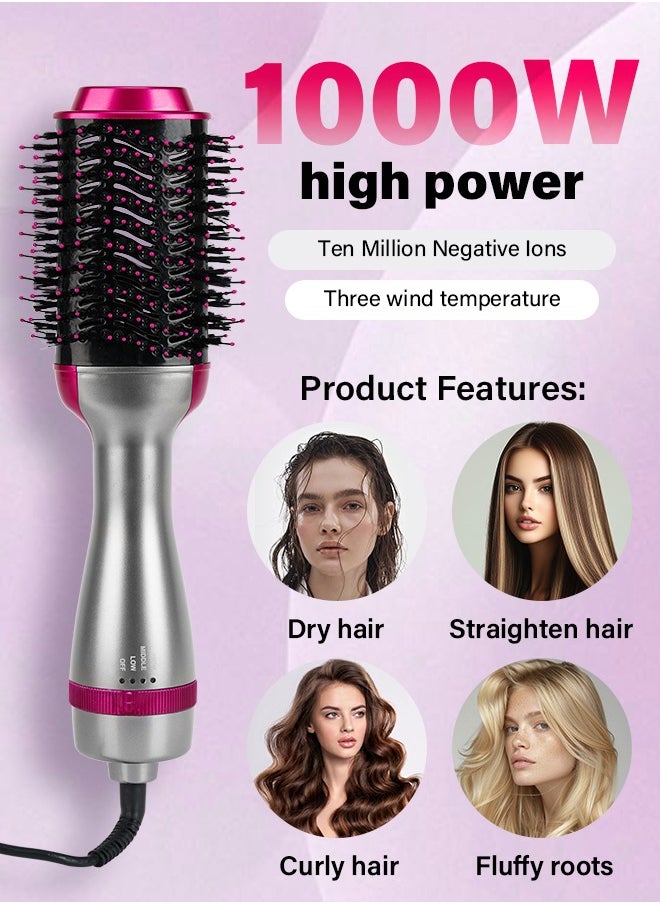 PRO LASHBEAUTY - Hair Dryerand Styler One Step Hair Dryer & Volumizer Blowout Brush Styler Comb Negative Ion Straightening Brush for All Hair Types - Image 1