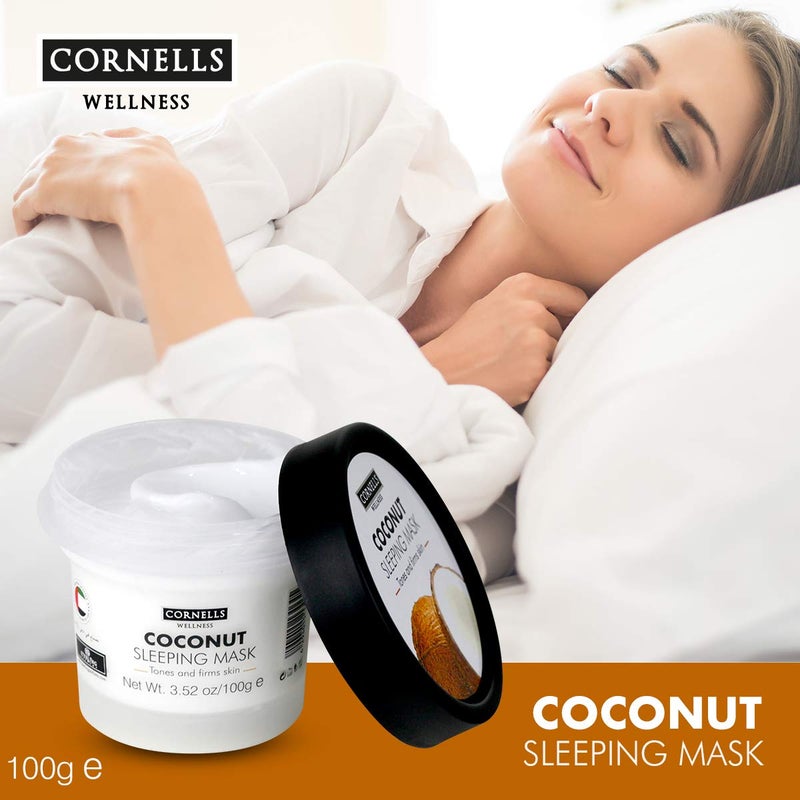 Cornells Wellness, Moisturize & Nourish, Coconut Sleeping Mask 100G, For Unisex - Image 4