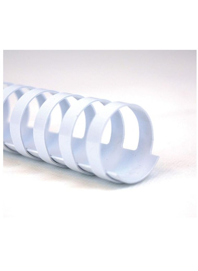 SUPER DEAL 100-Piece Binding Combs 6mm White  - Image 1