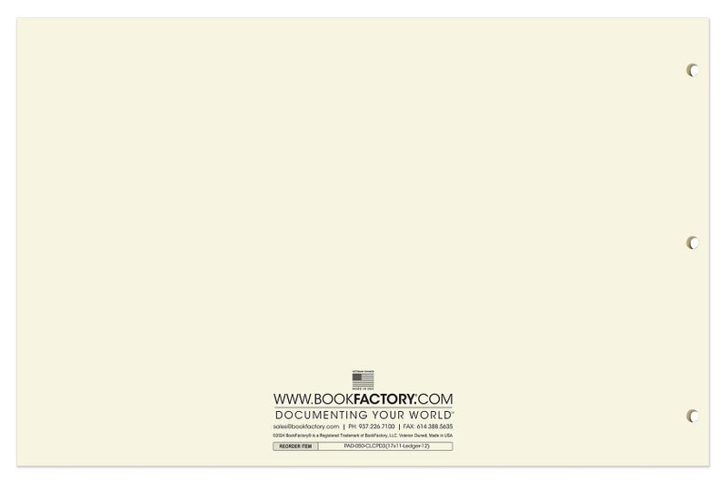 BookFactory Ledger Pad/Large 12 Column Accounting Ledger Columnar (Twelve Columns) Pads - 17'' x 11'', 50 Pages, Notepad Landscape Format (Made in USA) - Image 3