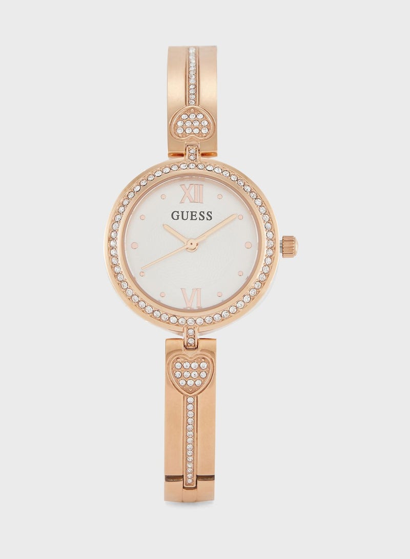 GUESS Lovey Steel Strap Analog Watch - Image 1