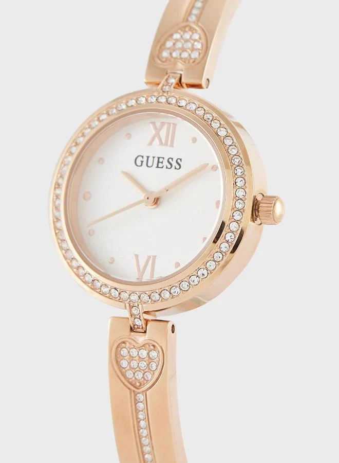 GUESS Lovey Steel Strap Analog Watch