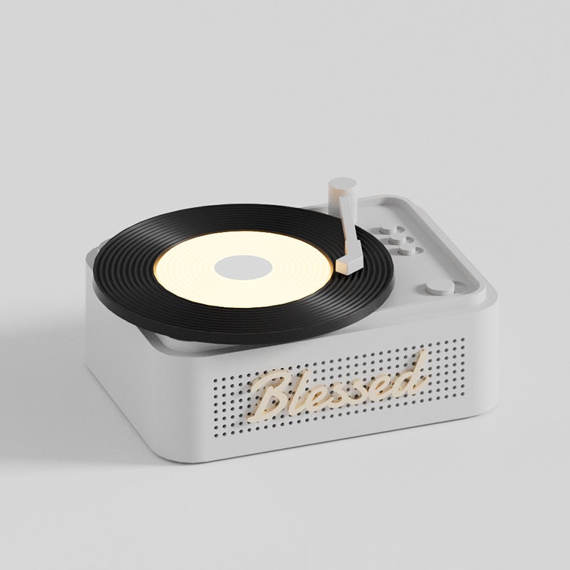Little Lucky Wireless Bluetooth Speaker Retro Vinyl Record Turntable High Quality Desktop Portable Creative Home Speaker - Image 1