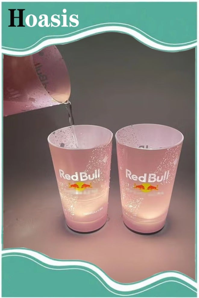 ح واحة كوب ضوء فلاش، كوب ممتع، كوب مضيء يعمل بمستشعر الماء، مناسب لحفلات أعياد الميلاد وحفلات التخرج والمهرجانات (قرنفل)