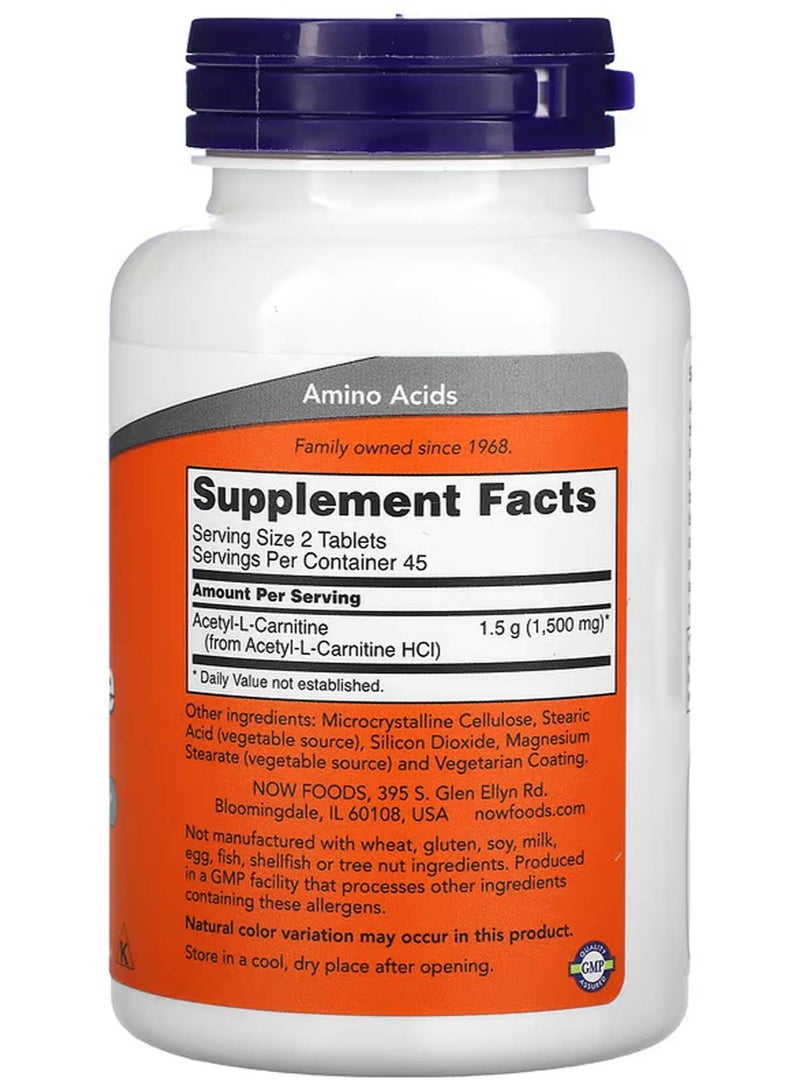 ناو أسيتيل ل-كارنيتين، 750 ملجم، 90 قرصًا - Image 2