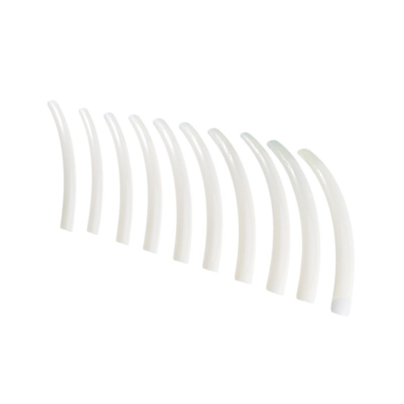10Pcs Extra Long Half Cover False Nail Art Design Salon Tips Manicure Decoration Tool (Beige) - Image 5