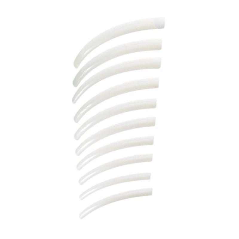 10Pcs Extra Long Half Cover False Nail Art Design Salon Tips Manicure Decoration Tool (Beige) - Image 4