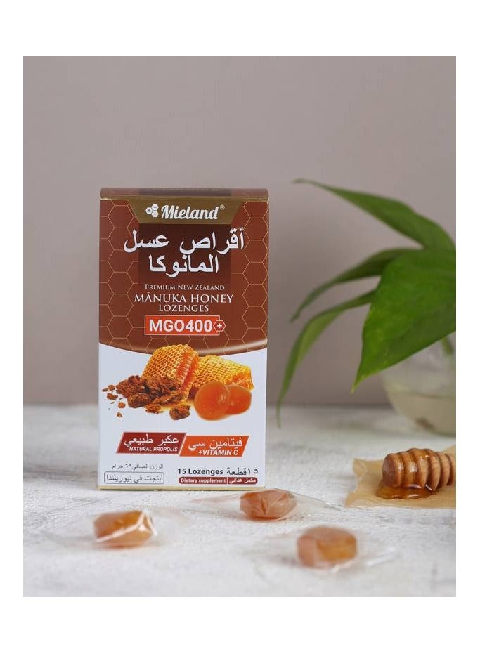 Mieland Honey Vitamin C And Propolis Tablets Concentration 400 15 Tablets - Image 3