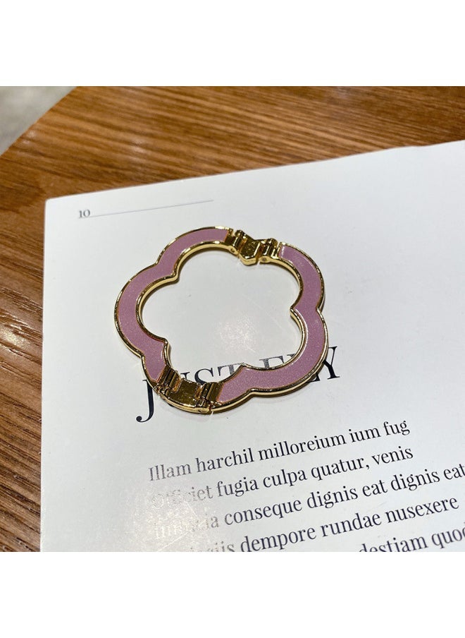 Plum Blossom Buckle Cartoon Folding Ins Mobile Phone Metal Buckle Bracket Creative Gift Bracket For Mobile Phone-Colour:FT0613 - Image 1