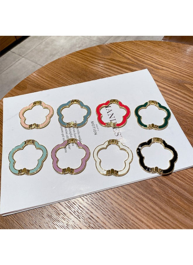 Plum Blossom Buckle Cartoon Folding Ins Mobile Phone Metal Buckle Bracket Creative Gift Bracket For Mobile Phone-Colour:FT0613 - Image 2