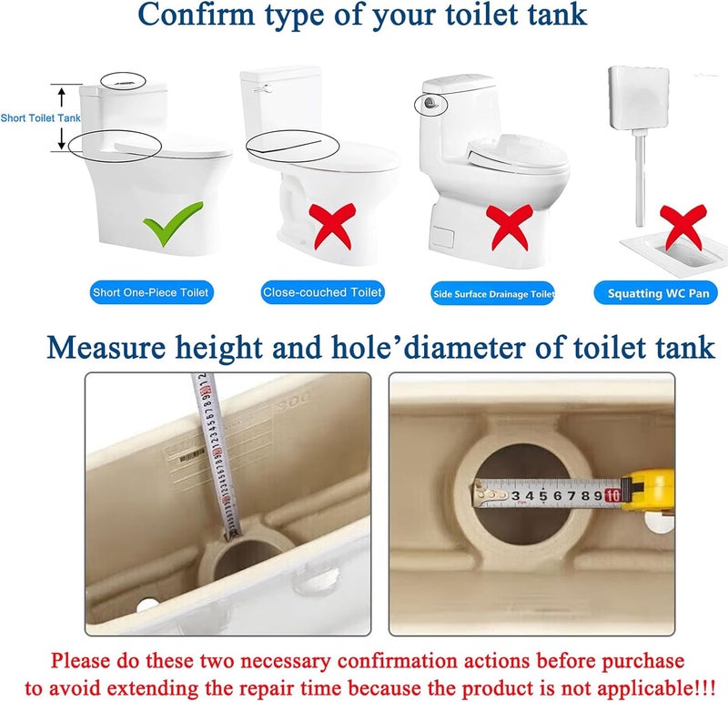 VALLVATER 2-inch Toilet Flush Valves Assembly Compatible with Water Ridge One Piece Toilets Fits for TOTO THU338N Dual Flush Drain Valve Repair Part Replacement - Image 3