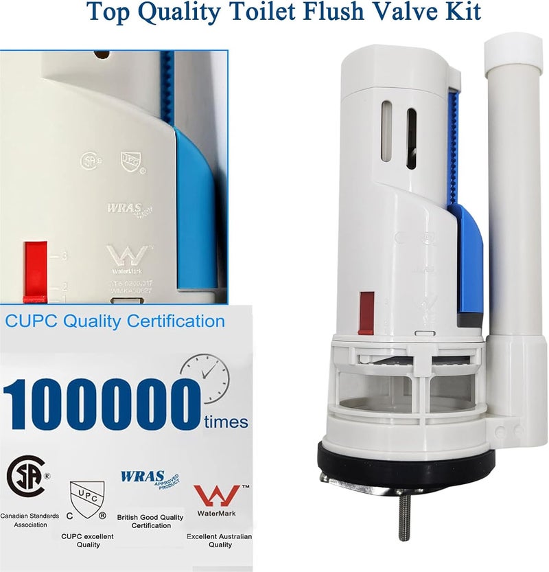 VALLVATER 2-inch Toilet Flush Valves Assembly Compatible with Water Ridge One Piece Toilets Fits for TOTO THU338N Dual Flush Drain Valve Repair Part Replacement - Image 4