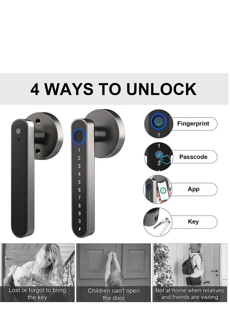 كالون باب سمارت بالبصمه و الأرقام السريه و كمان واي فاي - Image 2