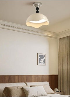 Modern Dimming Ceiling Lights Cream LED Semi Flush Mount Ceiling Light Fixture 30W Green Ceiling Lamp, Nordic Chrome Bedroom Living Room Hallway Close to Ceiling Lighting Chandelier - pzsku/Z9F8D746C890A8872439EZ/45/_/1738724312/77b31ba4-5c06-4ca2-9efd-0ae7aec1080c