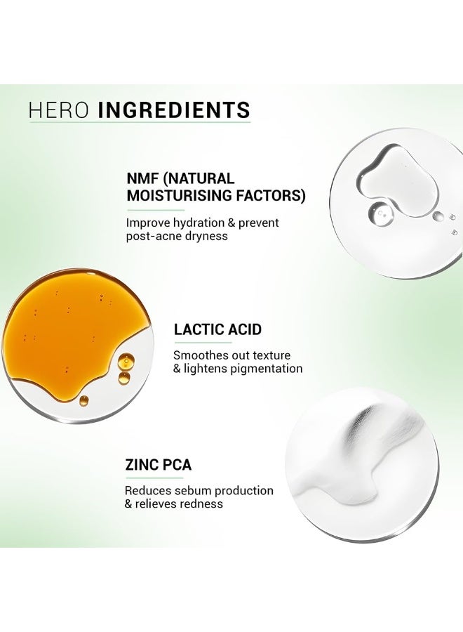 Sereko Oil Clear Face Moisturizer with NMF for Oily & Acne-Prone Skin | Controls Oil, Dehydrated Skin, Soothes Redness & Improves Texture | Lightweight, Non-Greasy Formula | Acne Cream 50ml - Image 3