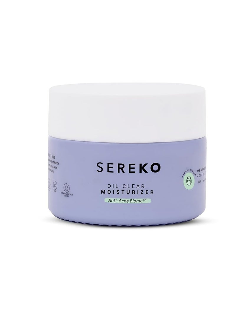 Sereko Oil Clear Face Moisturizer with NMF for Oily & Acne-Prone Skin | Controls Oil, Dehydrated Skin, Soothes Redness & Improves Texture | Lightweight, Non-Greasy Formula | Acne Cream 50ml - Image 2