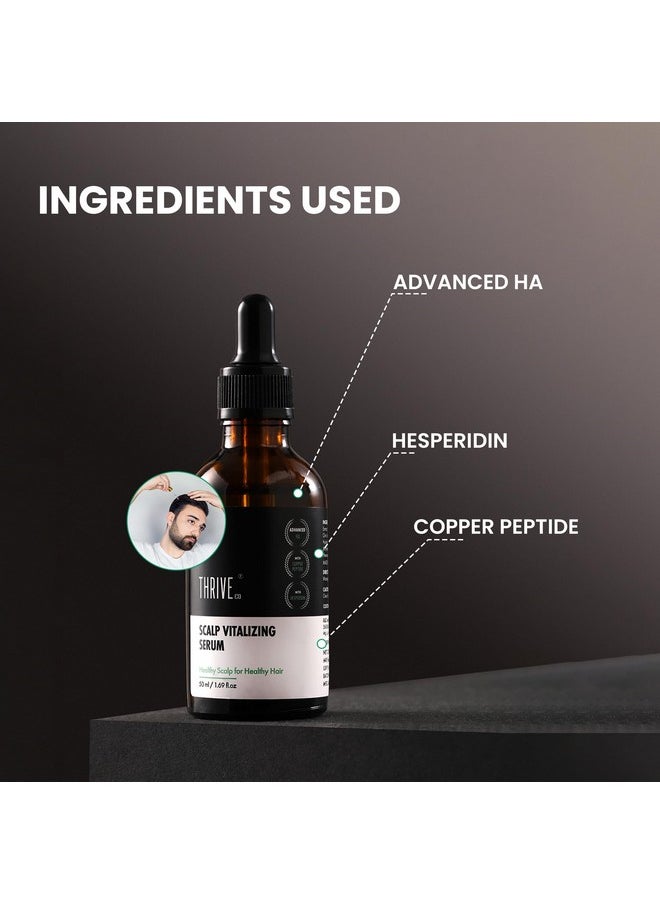 THRIVECO - Scalp Vitalizing Serum | Tightens Scalp Skin, Combats Inflammation, Gives Hydration, Prevents Hair Breakage, Makes Hair Stronger From The Roots & Promotes Hair Growth | For Men & Women | 50Ml - Image 1