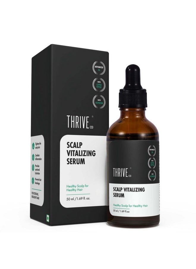 THRIVECO - Scalp Vitalizing Serum | Tightens Scalp Skin, Combats Inflammation, Gives Hydration, Prevents Hair Breakage, Makes Hair Stronger From The Roots & Promotes Hair Growth | For Men & Women | 50Ml - Image 1