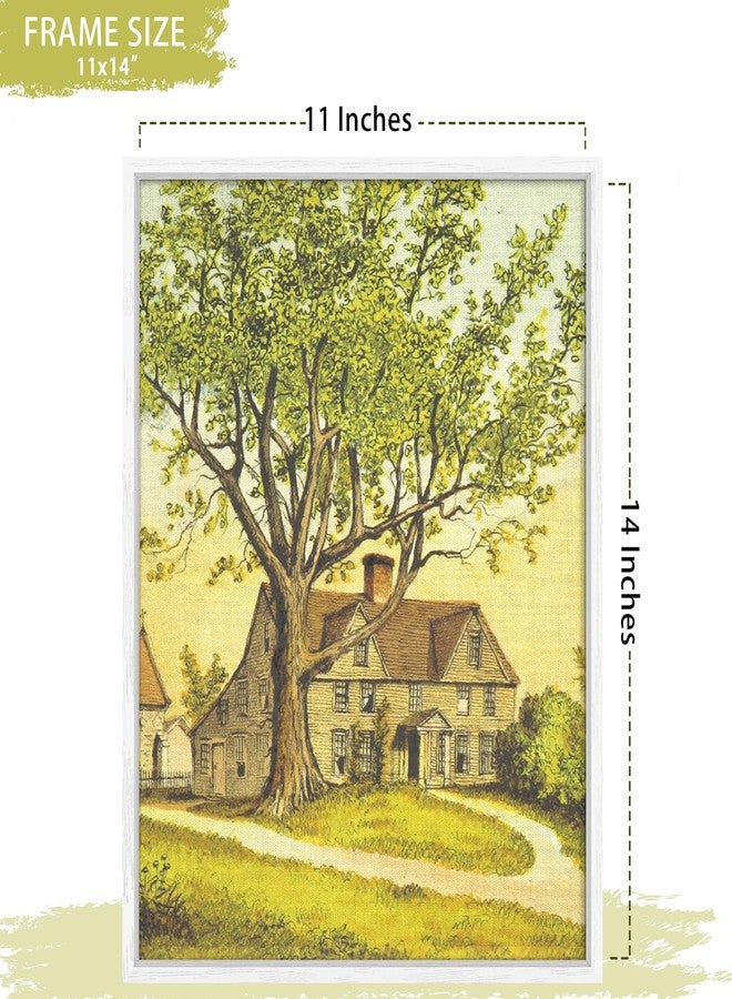 Abtgt 11x14 Canvas Floating Frame with 0.9" Deep, White Floater Frame for Canvas Paintings with Adhesive, Vertical or Horizontal Wall Art frame for Prints Oil Painting Diamond Decor, 1 Pack. - Image 5