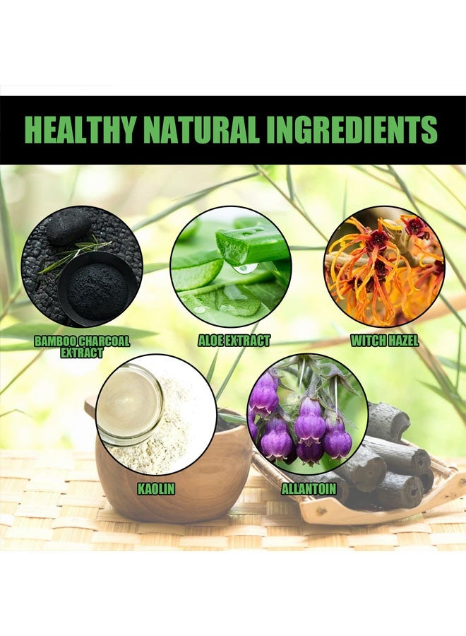 EELHOE Bamboo Charcoal Cleansing Peel Off Mask | Blackhead Removal, Pore Purifying, Deep Cleansing 60g | For Nose & Face, Removes Dirt & Impurities, Suitable For All Skin Types - Image 3