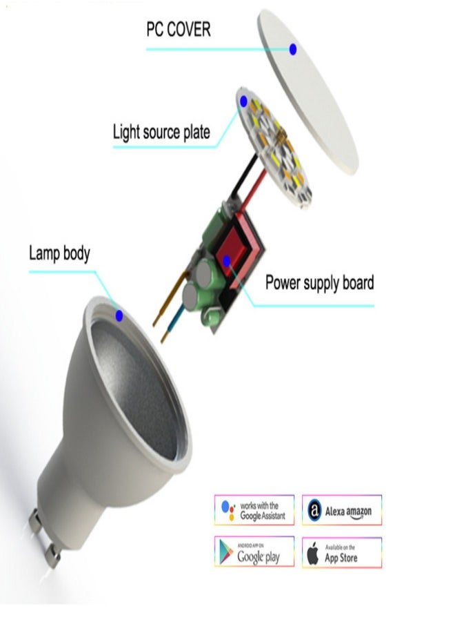 Lezonic - Tuya Smart WiFi Bulb GU10 - Image 1