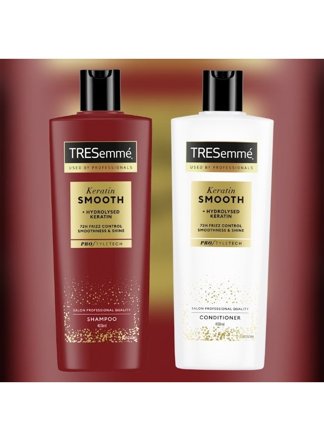 تريزيميه تريزيمي شامبو  كيراتين ناعم 400 مل + تريسيمي بلسم كيراتين ناعم - 400 مل - Image 2