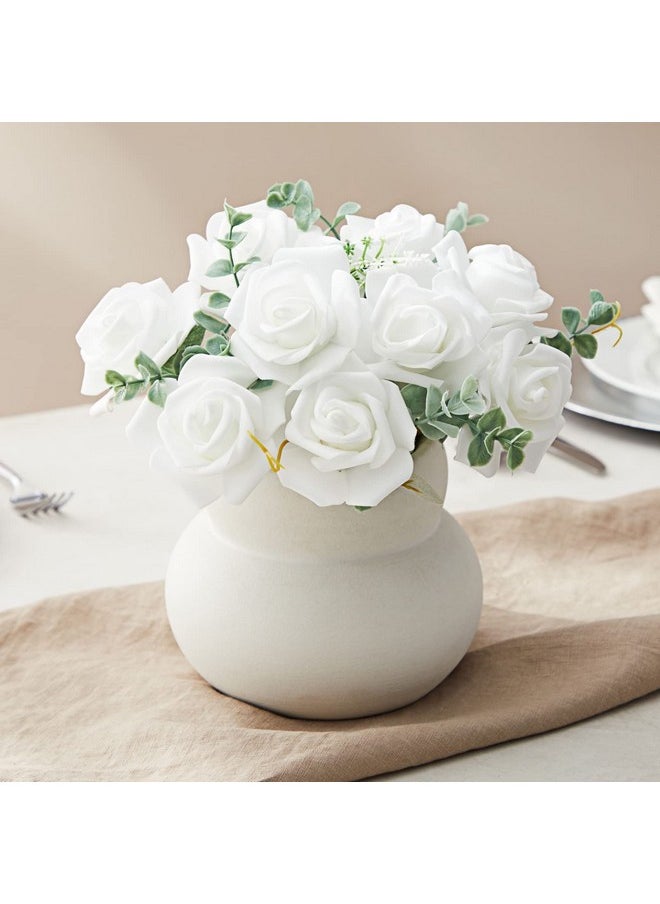 Juvale Juvale 100 Pack White Artificial Flowers - 3 Inches, Fake Carnations for Wedding, Bridal Shower & Valentine's Day Decorations, Arts and Crafts  - Image 3