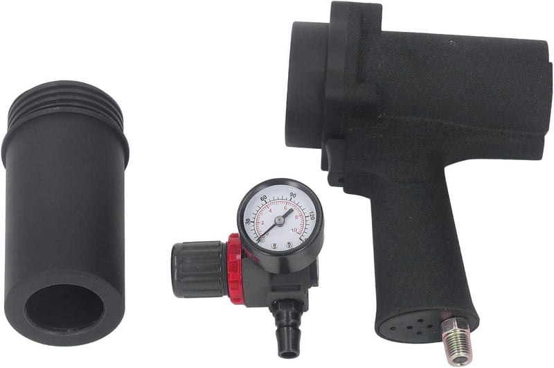 Pneumatic Caulking Gun with Integrated Pressure Gauge and Adjustable Speed - High Strength Metal Cylinder for 310ml Cartridges - Professional Air Powered Cartridge Applicator - Image 1
