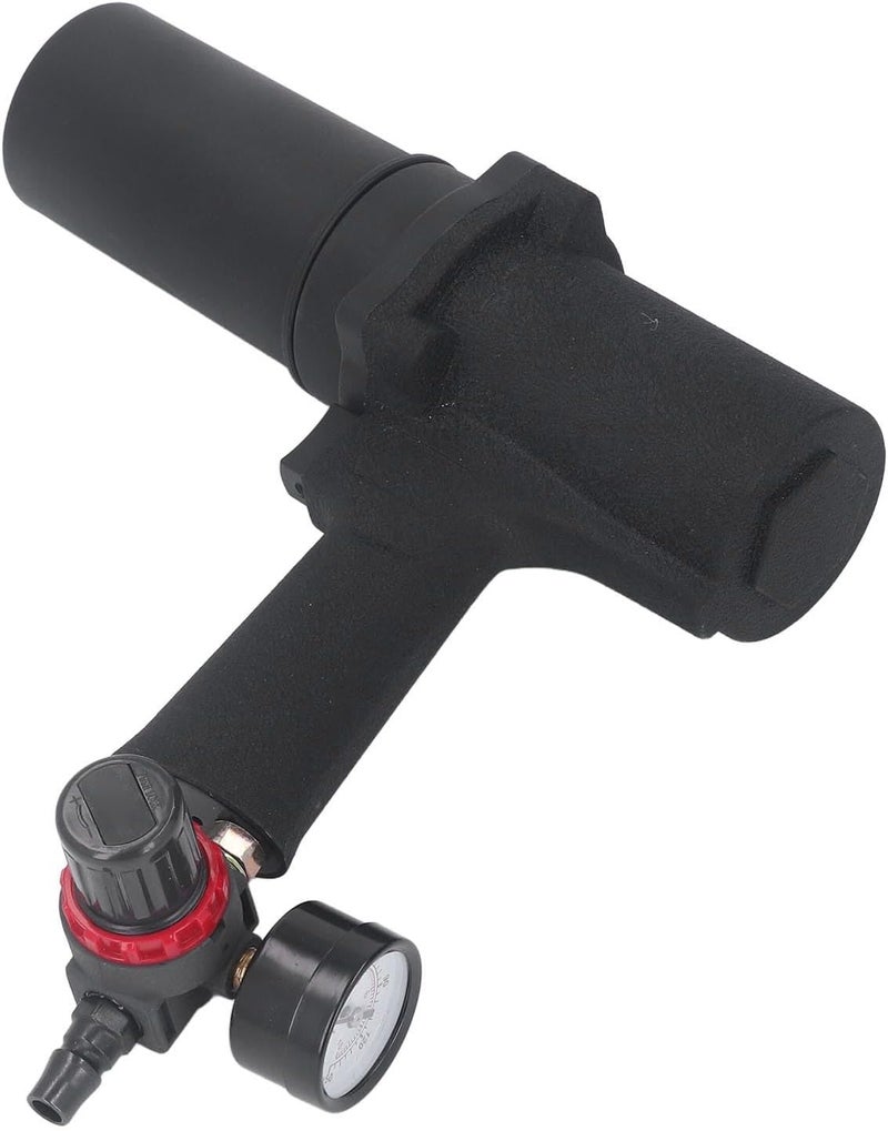 Pneumatic Caulking Gun with Integrated Pressure Gauge and Adjustable Speed - High Strength Metal Cylinder for 310ml Cartridges - Professional Air Powered Cartridge Applicator - Image 4