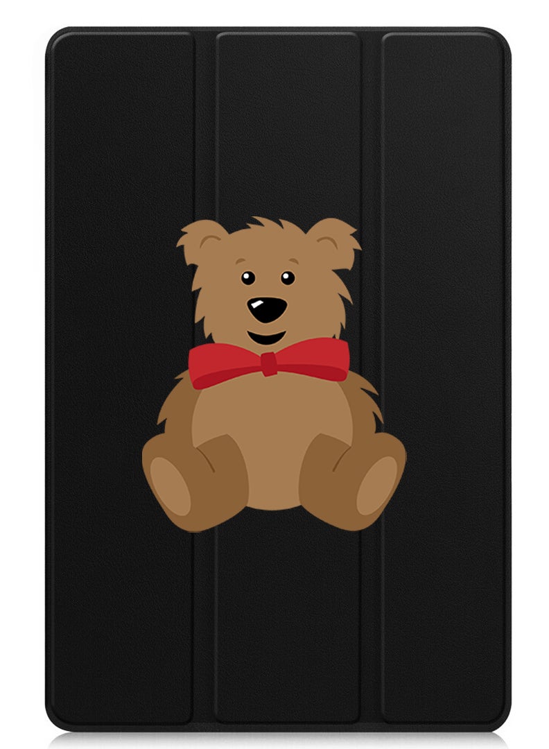Theodor Protective Flip Case For Huawei MatePad SE 11 (2024) With Trifold Stand Auto Wake Sleep Shockproof Cover teddy bear - Image 1
