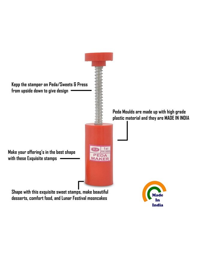 DS Peda/Sweet Fast Stamping/Cutter, Flower Shap, Plastic (Round Shape (Small)) - Image 3