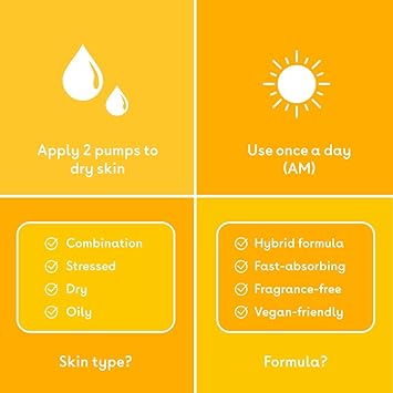 Q+A QA Vitamin C Brightening Serum Brighten and Refresh your Skin with this Antioxidantrich and Hydrating Hybrid Face Serum 30ml - Image 5