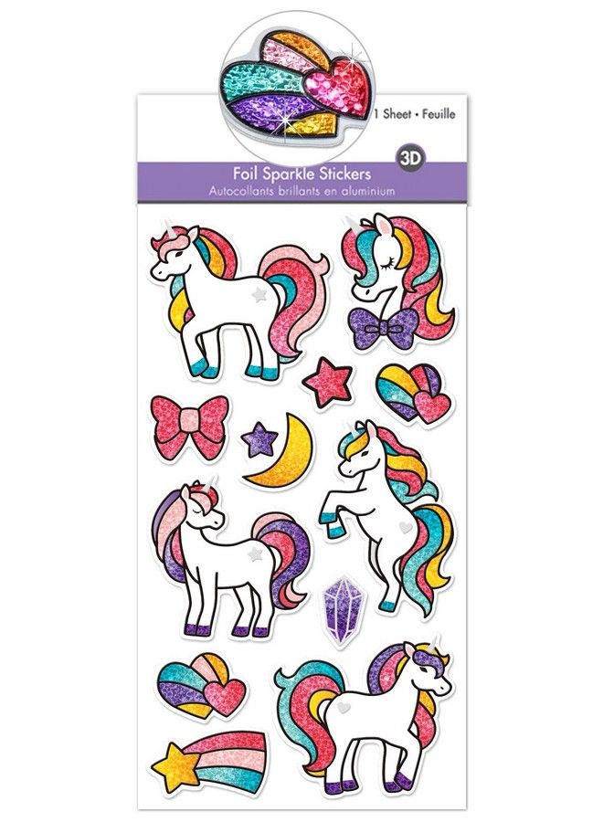 AoneFun Unicorn Stickers For Girls Rainbow Stickers For Kids Girl Stickers Puffy Stickers For Kids Sparkle Stickers 3D Stickers For Kids Stickers Girls Sparkly Stickers Shiny Stickers Girl Stickers For Kids - Image 2