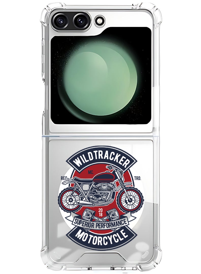 Theodor Magnetic Case for Samsung Galaxy Z Flip 6 Compatible with MagSafe Wireless Charging, Shockproof Phone Bumper Cover wil;d tracker - Image 1