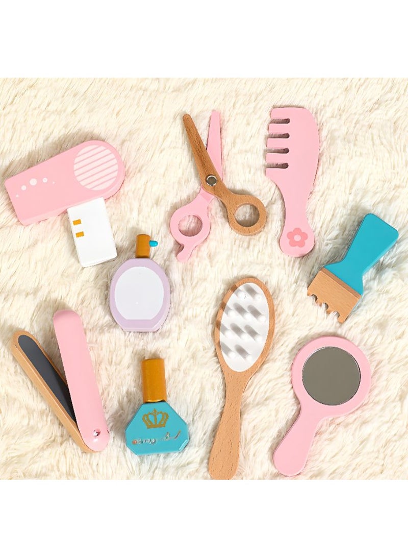 Wooden Dressing Table and Chair With Children Toys - Image 4