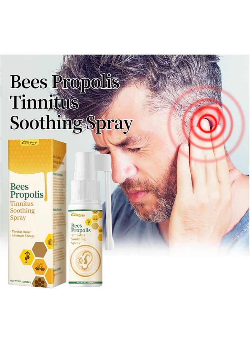 SOUTH MOON Bees Propolis Tinnitus Soothing Spray，Natural Herbal Spray，Ear Care Spray，Suitable For Tinnitus Relief ，Eliminate Earwax，Back Of The Ear，Ear Discomfort（60 ml） - Image 5