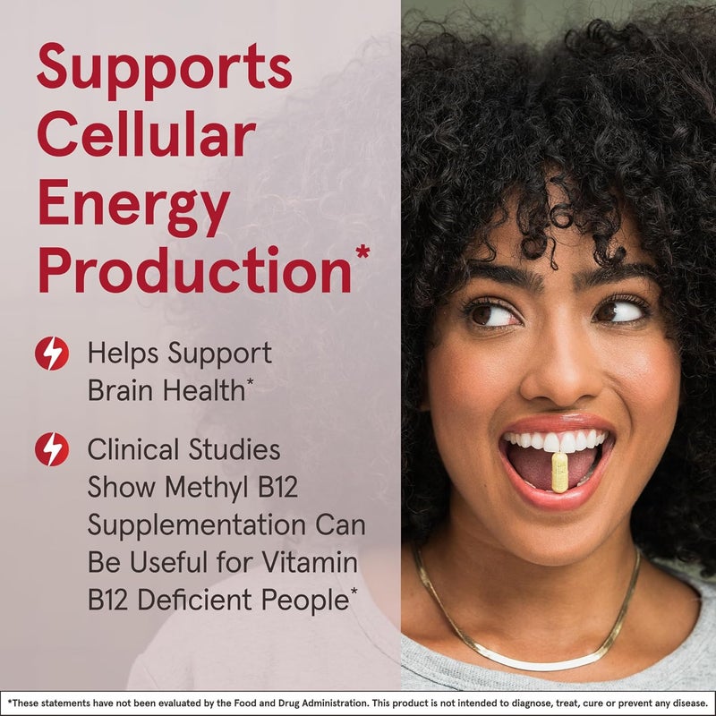 Jarrow Formulas Vitamin B12 5000 mcg  Maximum Strength for Cellular Energy and Brain Health 60 Cherry Chewable Tablets B12 Vitamins 5000 mcg - Image 4