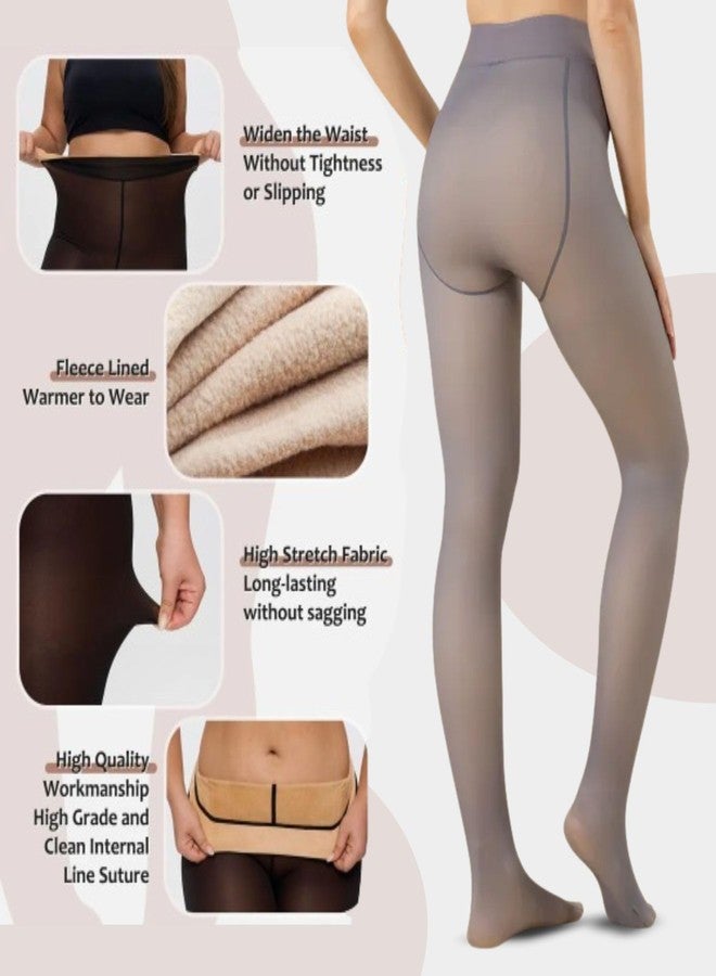 XJARVIS® Belgium Women Winter Stockings |Thermal Tights & Fleece Pantyhose | Thick Velvet Lined Warm Leggings for Women | Cold Weather Stretchable Slim Fit Tights (Waist 26–36 Inch) Pack of 1 - Image 2