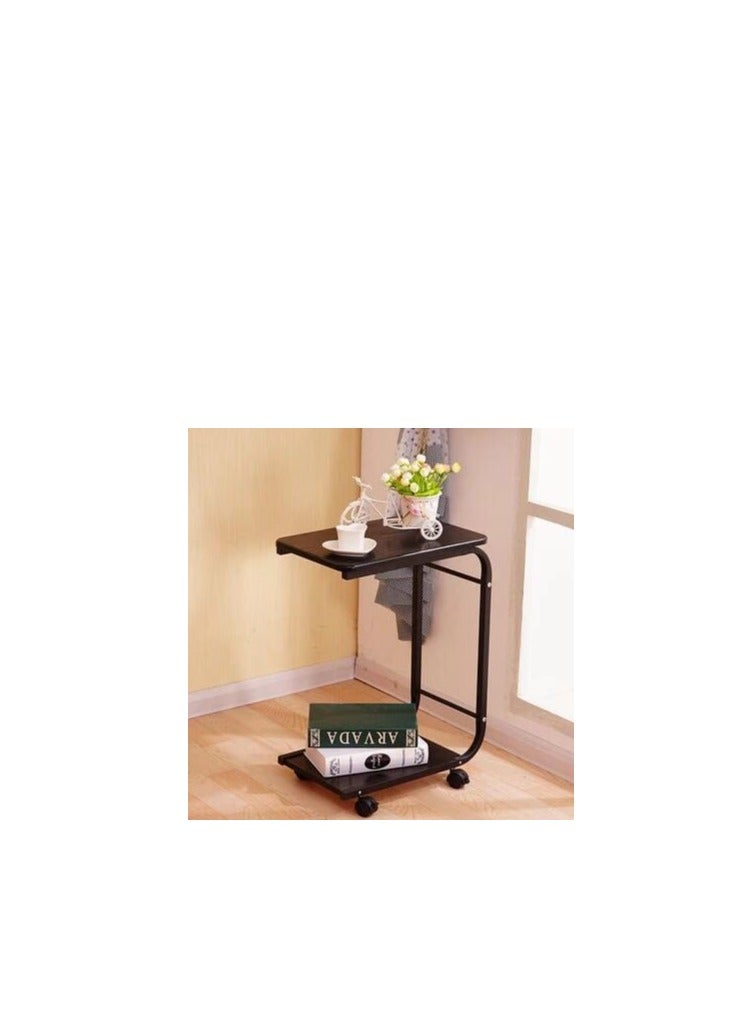 Generic Coffee Overbed Adjus Height Side Storage Sofa Magazine Bag Living Room Bedroom Hallway Home (Color : Black)  - Image 2